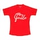 LA Collection Ladies Printed T-Shirt Red Medium