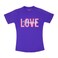 LA Collection Ladies Printed T-Shirt Purple Large