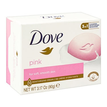 Dove Pink Moisturising Cream Bar For Smooth &amp; Soft Skin 90g