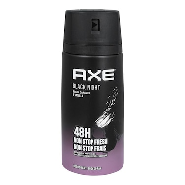 Axe Black Night Black Caramel &amp; Vanilla 48H Non-Stop Fresh Deodorant Body Spray 150ml
