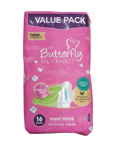 Butterfly Maxi Cottony Xl Value pack 16 Pieces