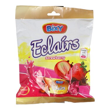Bixy Eclairs Strawberry Caramel Toffee 190 gr