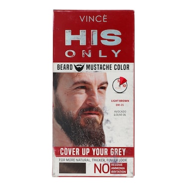 Vince His Only Beard Mustache Color Light Brown (BM-05)