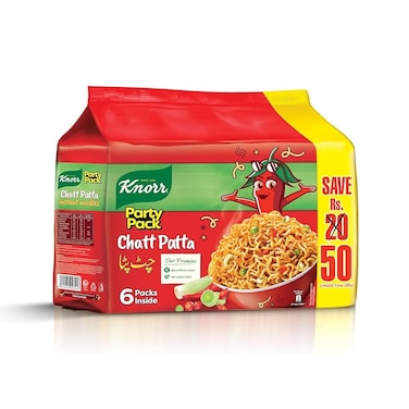 Knorr Noodles Chatt Patta Family (Pack of 6)