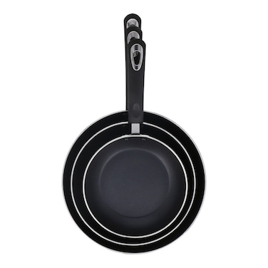 Pack of 3 Kitchen Pan - Black