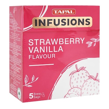 Tapal Infusion Strawberry Vanilla Tea Bags 5 Pieces