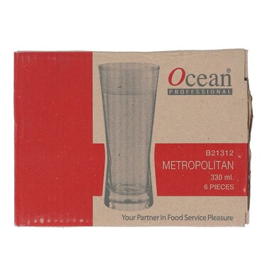 Ocean Metropolitan Glass Set 330ml x 6 Pcs