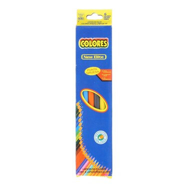 New Elite Pencil Colors 6 Pcs