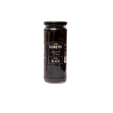 Loreto Black Slice Olives 170 gr
