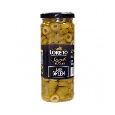 Loreto Green Slice Olives 198 gr