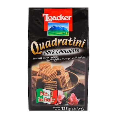 Loacker Quadratini Dark Chocolate Wafer 125 gr