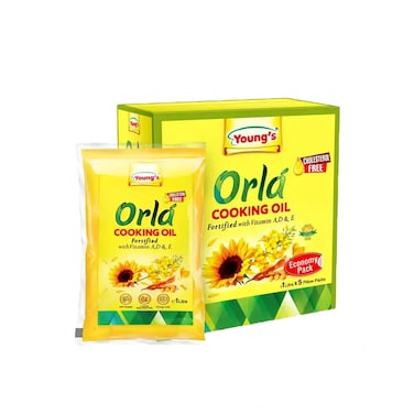 Orla Cooking Oil  1 Ltr (Pack Of 5)