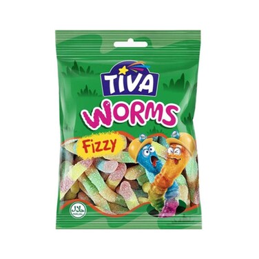 Tiva Fizz Worms Jelly 80 gr