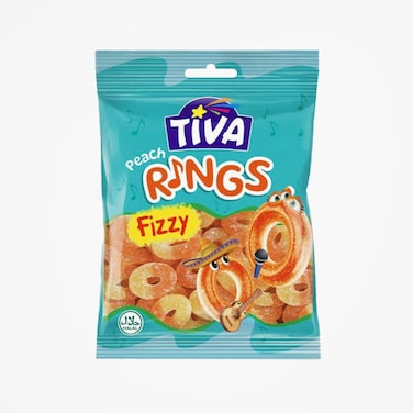 Tiva Peach Rings Jelly 80  gr