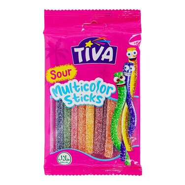 Tiva Sour Multicolor Sticks 80 gr