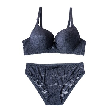 Belleza Wire Paded Bra Set 763 Black