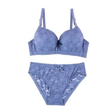 Belleza Wire Paded Bra Set 763 Grey