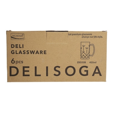 Delisoga Glassware Set 400ml x 6 Pcs