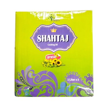 Shahtaj Cooking Oil Poly Pack 1 Ltr x 5