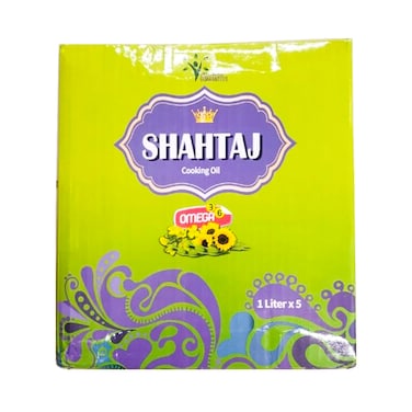 Shahtaj Cooking Oil Poly Pack 1 Ltr x 5
