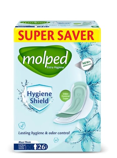 Molped Maxi Hygiene Shield Trio Extra Long 26 Pcs