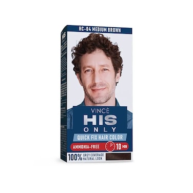 Vince Medium Brown His Only Men Hair Color  (HC-04)