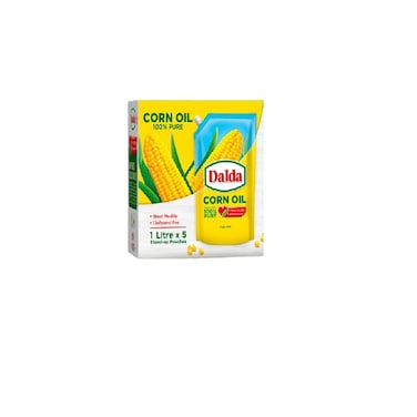Dalda Corn Oil Standup Pouch 1ltr (Pack Of 5)