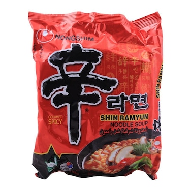 Nongrshim Noodle Soup Spicy 120 gr