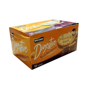 Bisconni Digestive Sugar Free Biscuits Half Roll (Pack Of 10)