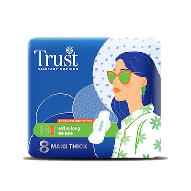 Breathable Trust Maxi Extra Long 8 Pieces