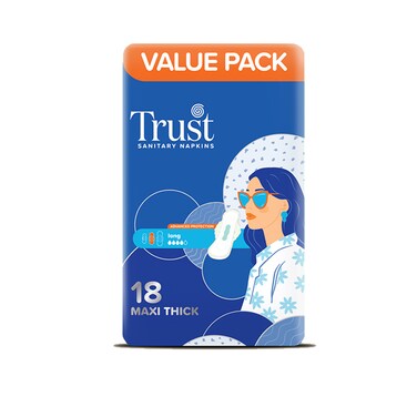 Breathable Trust Maxi Long Value Pack 18 Pieces
