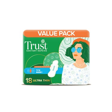 Breathable Trust Ultra Long Value Pack 18 Pieces