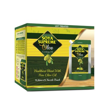 Soya Supreme Olive Standup Pouch (Pack Of 5)