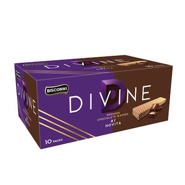 B.Divine Wafer Chocolate Snack Pack 24.9 gr (Pack Of 10)
