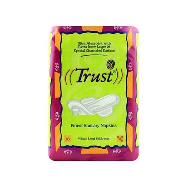 Trust Wings Long Sanitary Pads 16 Pieces