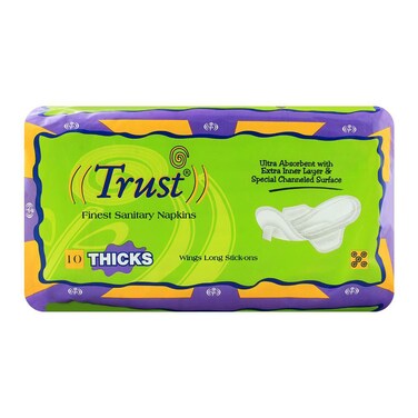 Trust Wings Long Stickons Thicks 10 Pieces