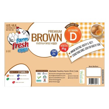 Farm Fresh Brown 6 Eggs