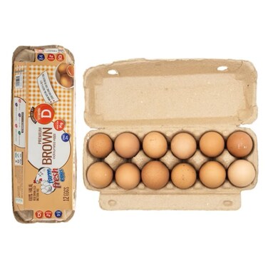 Farm Fresh Brown 12 Eggs