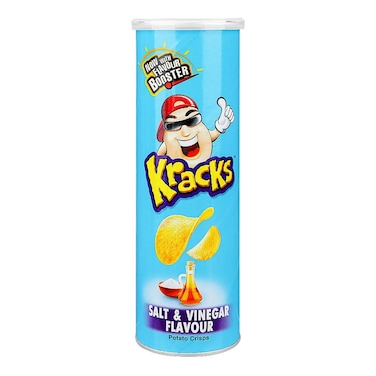 Kracks Salt &amp; Vinegar Flavor Potato Chips 110 gr