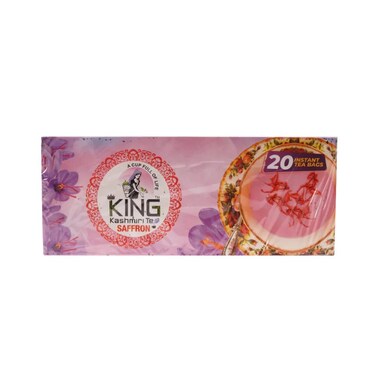 King Kashmiri Tea Bags Saffron Flavour 20 Pcs