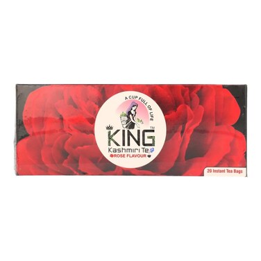King Kashmiri Tea Bags Rose Flavor 20 Pieces