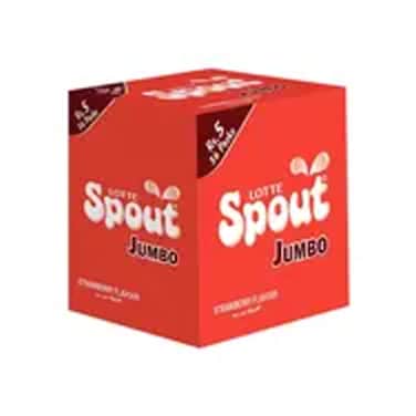 Lotte Spout Strawberry Jumbo 4 gr (36 Pcs)