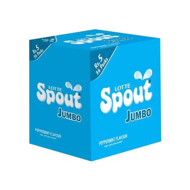 Lotte Spout Peppermint Jumbo 4 gr (36 Pcs)