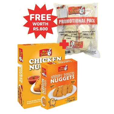 Mon Salwa 2 Kg Nuggets + 1 Kg Burger Patties