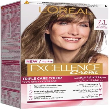 Loreal Excellence Cream 7.1 Ash Blonde