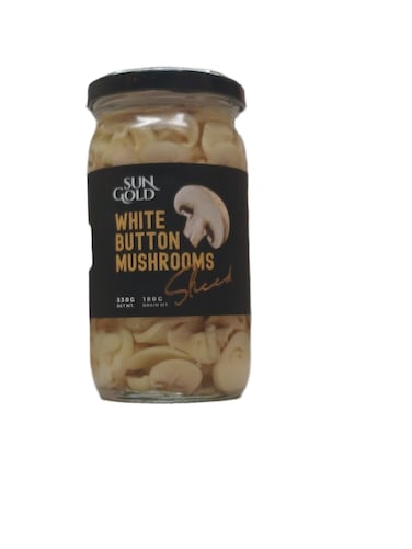 Sun Gold Mushrooms Sliced Bottle 380 gr