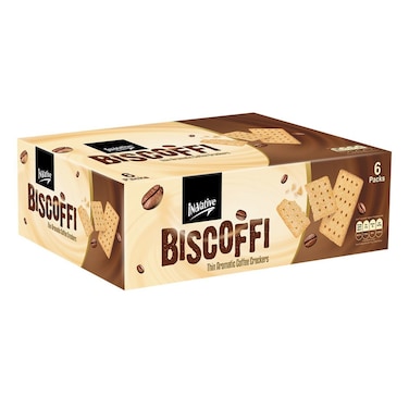 Innovative Biscoffi Thin Aramatic Coffee Crackers 35g (Pack Of 6)