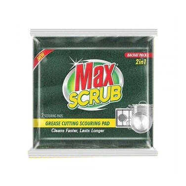 Max Scrub Scouring Pad With Sponge 2 In 1 Regular