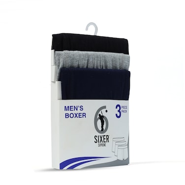 Sixer Men Boxer SJ Large (Pack Of 3)