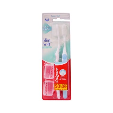 Colgate Tooth Brush Slim Soft Twin Pack